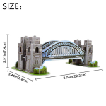 3D-m&otilde;istatus Sydney Harbour Bridge World Arhitektuurne pusle ehitusmudelite komplekt lastele M&auml;nguasjad Kingitused