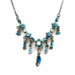 Les Tr&eacute;sors De Lily [A7761] &ndash; disainerkaelakee 'Xristy Florale' t&uuml;rkiissinine t&uuml;rkiissinine