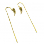 Les Tr&eacute;sors De Lily [P7767] - Disainer terasest k&otilde;rvar&otilde;ngad 'Les Ailes d'Ange' kullast - 13x4 mm kuld