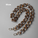 DIY uus moodne naiste kott, eemaldatav asendus, sinine roosa pruun akr&uuml;&uuml;lkett Luksuslik rihma vaigust &otilde;lg-siduri kett 85CM