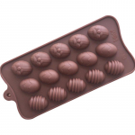 Silikoonist lihav&otilde;ttemunade &scaron;okolaadivorm 15 &uuml;htlane j&auml;&auml;alus K&auml;sitsi valmistatud seebivorm isetegemine &scaron;okolaad