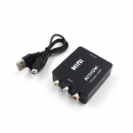 1 tk uusim komposiit-AV-2 Hdmi-muundur 1080P mitmek&uuml;lgne mini-RCA-AV-HDMI-muunduri adapter must