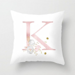 Toakaunistus roosa kirjaga padjap&uuml;&uuml;r inglise t&auml;hestikuga pol&uuml;estrist padjap&uuml;&uuml;r diivanile kodukaunistusega lillede padjap&uuml;&uuml;r 450mm*450mm