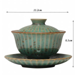 Ahjuvahetus Gaiwani keraamiline teekauss Master Cup Pu'er Tea Tureen Teetassi teekannud kaanega joogin&otilde;ud