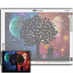 Teemantmaal T&auml;isruudukujuline Eiffeli torni kivid Teemanttikandid Maastik &Ouml;&ouml;mosaiik Kodukaunistus Full Square 50X70CM