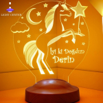 3D kohandatav / Unicorn Horse &ouml;&ouml;valgustid lastele Led valgustusega lauakaunistused toalamp lahedate asjade kinkekarp