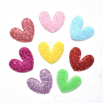 50 tk 18 * 22 mm segatud Sweet Glitter s&uuml;dame&otilde;mblus vildist kangale plaastri riide aplikatsioonid / k&auml;sit&ouml;&ouml; pulmadekoratsioon mitmev&auml;rviline