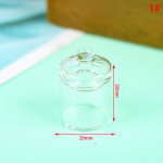 1:12 nukumaja mini klaasist kommipurk kohviubade hoiupudel k&ouml;&ouml;gikaunistusega m&auml;nguasi 20*20mm puhas