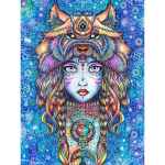 5D Teemantmaal Abstraktsed silmad Teemanttikandid Abstraktne T&uuml;druk Printsess Mosaiik Ristpistes Rhinestone komplektid Kodukaunistus Full Round 20x30CM