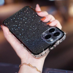 Glitter Diamond metallist kaitseraua &uuml;mbris Rhinestone Bling kate iPhone 12 13 Pro Max 12 Mini 7 8 Plus X Xr Xs Max 11 Pro Max &uuml;mbrisele For iPhone 7/8 must