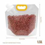 10 tk riisi tihenduskott terade pakkimiskott Niiskuskindel putukakindel paksendatud kaasaskantav l&auml;bipaistev toiduainete s&auml;ilituskott 25*23cm