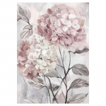 Akvarell Roosad lilled Plakat Seinakunst L&otilde;uendimaal Kaasaegne kodukaunistus P&otilde;hjamaade tr&uuml;kised seinapildid elutoa kaunistamiseks 20x30cm