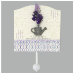 Les Tr&eacute;sors De Lily [R6579] - puidust konks 'Lavender' lilla beež - 120x75 mm lilla