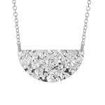 Les Tr&eacute;sors De Lily [R4960] &ndash; k&auml;sit&ouml;&ouml;na valmistatud h&otilde;bedast kaelakee, h&otilde;bedane 'Cl&eacute;opatra' (roodiumiga kaetud) - 25x13mm h&otilde;be