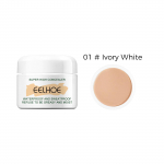 EELHOE Body Concealer Liquid Waterproof Foundation Cream Body Foundation Whitening Cream Body Skin Gloss Concealer Makeup Ivory 10g