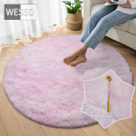 Armas Rainbow Plush vaip, &uuml;mmargune t&uuml;drukute toale Armas pehme karvase juuksevaip magamistoale lastetoale M&auml;ngumatt Roomamismatt Libisemiskindel Diameter 120cm