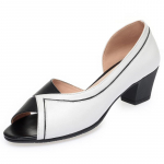 Naiste sandaalid ehtsast nahast mood Fishmouth naiste sandaalid mitmev&auml;rvilised suure suurusega naiste suvesandaalid 35