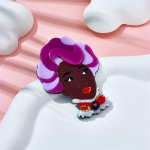 Blucome Lady Prossid Naiste stiilne akr&uuml;&uuml;lmaterjal Punk Peen &auml;sja saabunud s&uuml;nnip&auml;evakingituste aksessuaar riidekotil lilla