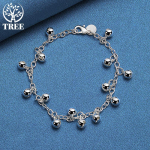 925 Sterling Silver Bells Bead K&auml;ev&otilde;ru Keti Ehted 20cm