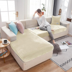 &Uuml;hev&auml;rvilised sametist diivanipadja katted pehmed istmekatted venivad tugitooli tooli kate Paks diivani kate m&ouml;&ouml;bli kaitse Back Cushion Cover