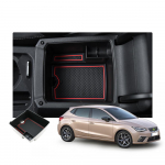 RUIYA auto keskjuhtimispuldi k&auml;etugede panipaik Ibiza/SEAT Arona linnamaasturile 2018-2022 Panipaiga korrastamine Auto salong Arona punane