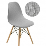 Veekindel Shell tooli kate Elastne k&ouml;&ouml;gitooli katted S&ouml;&ouml;gituba Jacquard Tooli Istmekatted Bankett Pulmad Kaunista 1 tk 1-PCS helehall v&auml;rv