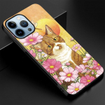 Cartoon Cute Cat Case Iphone 14 13 11 12 Pro Max Mini Xs Xr X 7 8 6s Plus Se 2022 karastatud klaasist kattega Animal Fundas For iphone 8