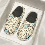 Naiste sussid, millel on v&auml;ljast &otilde;&otilde;nsad plastikust sussid, multifilmi karu sandaalid, naiste paksud tallad, m&auml;hitud peasussid 36/37（235mm）