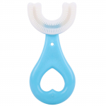 (Suurep&auml;rane kodu)U-kujuline laste hambahari 2 6 aastaks, toidukvaliteediga pehme silikoonharjapea 360 suu&otilde;&otilde;ne hammaste puhastamiseks v&auml;ikelastele ja lastele One Size