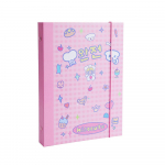 Kawaii A5 fotoalbumi k&ouml;itja 6 auguga lahtiste lehtedega Kpop fotokaart Kogumisraamat, k&otilde;vast paberist kaas 3/5-tolline kaardi varrukad kott kirjatarbed 3 inch 25 sheets pink