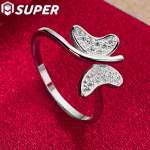 925 h&otilde;bedast liblikas AAA tsirkoonist s&otilde;rmuse ehted 7#