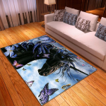 3D Roosa &Uuml;kssarviku vaip T&uuml;drukute Tuba Multifilmi Lastetuba Elutoa ala Vaibad Magamistuba Vaiba k&otilde;rval R&otilde;du Vaip Beebi esiku matt P&otilde;randamatt 40x120cm