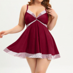 Suures suuruses ujumisriided Naiste k&otilde;rge v&ouml;&ouml;kohaga ujumistrikoo Naiste Push Up ujumiskost&uuml;&uuml;mid seelik rannariided L