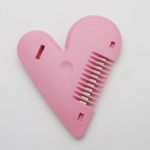 Heart Shape Juuksel&otilde;ikus Trimmer Juuksuri Kamm Bangs Juukseeemaldaja Kodu Mini-meigivahendid Harvendamiseks Ilu Juuksel&otilde;ikus Aksessuaarid 1PC roosa