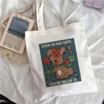 Rannareisid Funny Ladies Print Ostukott Suure mahutavusega naiste puuvillane &otilde;lakott Keskkonnas&otilde;bralik kandekott K&auml;ekott Korduvkasutatav toidukaup 24*26cm