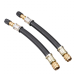 Kell 2x 140 mm painduv kummist rehvi ventiili pikendus kahe rattaga veoauto kaubiku bussiadapter