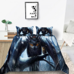 Owl voodipesu tekikate ja padjap&uuml;&uuml;r AU King, &uuml;he-/kaheinimesevoodi t&auml;issuuruses Pehme mugav tekikott Kodukaunistus DE 100x135cm