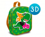 Plecak przedszkolny 3D CRAZY DINO DINOZAUR 30x25x10cm