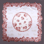 Kvaliteetsed luksuslikud siidist sallid peapael Sallid kaelasall naistele kett siidist sall naiste dekoratiivne sall 90*90cm（Muslim hijab） punane