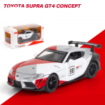 1/32 Scale Toyota Supra GT4 Concept Diecast automudeli m&auml;nguasi, tagasit&otilde;mmatav m&auml;nguasi koos heli ja valgusega lastele v&auml;ikelaste poiste t&uuml;drukute kingituste kollektsioon 1/32-15.5x7x4.5cm