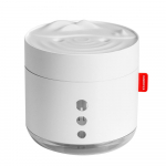 Laetav kaasaskantav juhtmevaba ultraheli niisutaja aroomi&otilde;hu hajuti sooja lambiga kodutuppa Daul otsikuga USB niisutaja H6 White