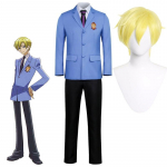 Anime Ouran High School Host Club Cosplay Eren Jaeger Viimane Hooaeg &Otilde;pilasvormid Parukikomplektiga Halloweeni Peokost&uuml;&uuml;mid L-(Costume+Wig)