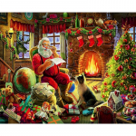 Teemantmaal T&auml;isruudukujuline j&otilde;uluristpistes Teemanttikandid Multifilm Mosaiik Kunst K&auml;sit&ouml;&ouml; J&otilde;uluvana Handm Full Round 20x30CM