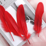 Naturaalsed hanesuled 15&ndash;20 cm v&auml;rvilised luigesuled kodukaunistuseks K&auml;sit&ouml;&ouml; isetegemise peo ehete kaunistamiseks 15-20cm 50pcs punane