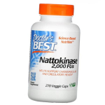 Nattokinase, Nattokinase 2000, Doctor's Best 90 vegetable caps (72327003) 270vcaps