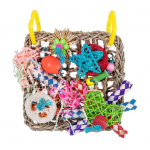 Interaktiivne papagoi n&auml;rimism&auml;nguasi, naturaalsest murust torud, &auml;revust leevendav hammustuskindlad interaktiivsed lemmikloomam&auml;nguasjad papagoidele