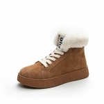 Fujin 3 cm uus Briti seemisnahast naiste pl&uuml;&uuml;s, pl&uuml;&uuml;sis, platvorm, poolsaapad, mootorratta punk, kevad, s&uuml;gis, talvekingad 35 aprikoosi