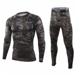 Meeste v&auml;lispesu Camo termopesu Spordipesu fliis soojad sukkp&uuml;ksid kompressioon kiiresti kuivav termopesu komplekt Meeste Camo &uuml;likond 2XL