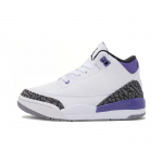 Air Jordan 3 Retro PS Dark Iris Laste tossud Valge Must Tsemendi-Hall DM0966-105 35
