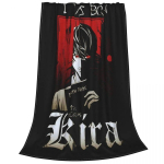 Death Note Kira Flanell Throw tekid Anime Hele Yagami tekk voodile Magamistoa pehme voodikate 75x100cm 30x40in